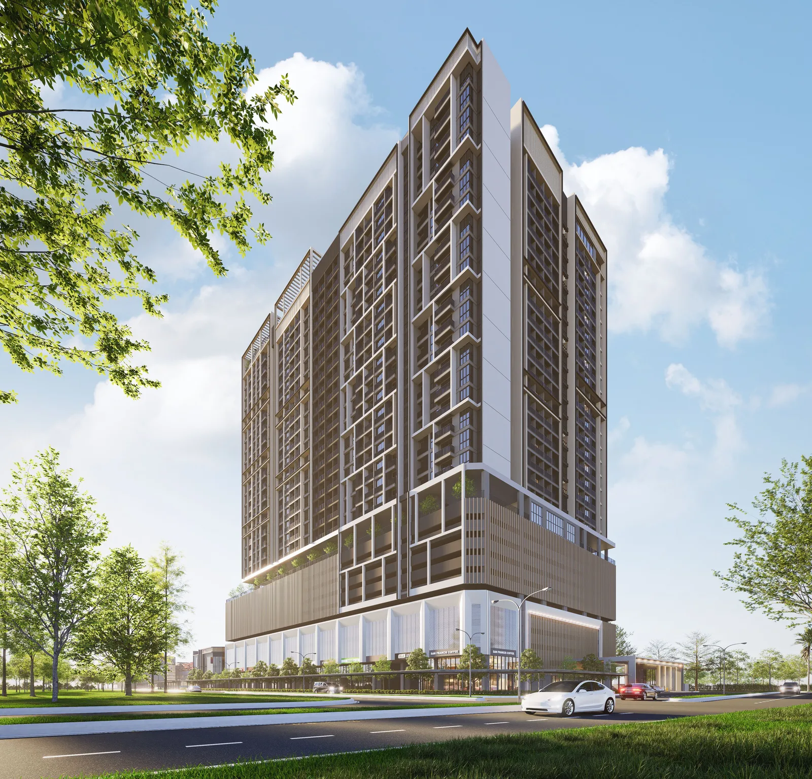 Amara Residences Ara Damansara tower facade, artist's impression