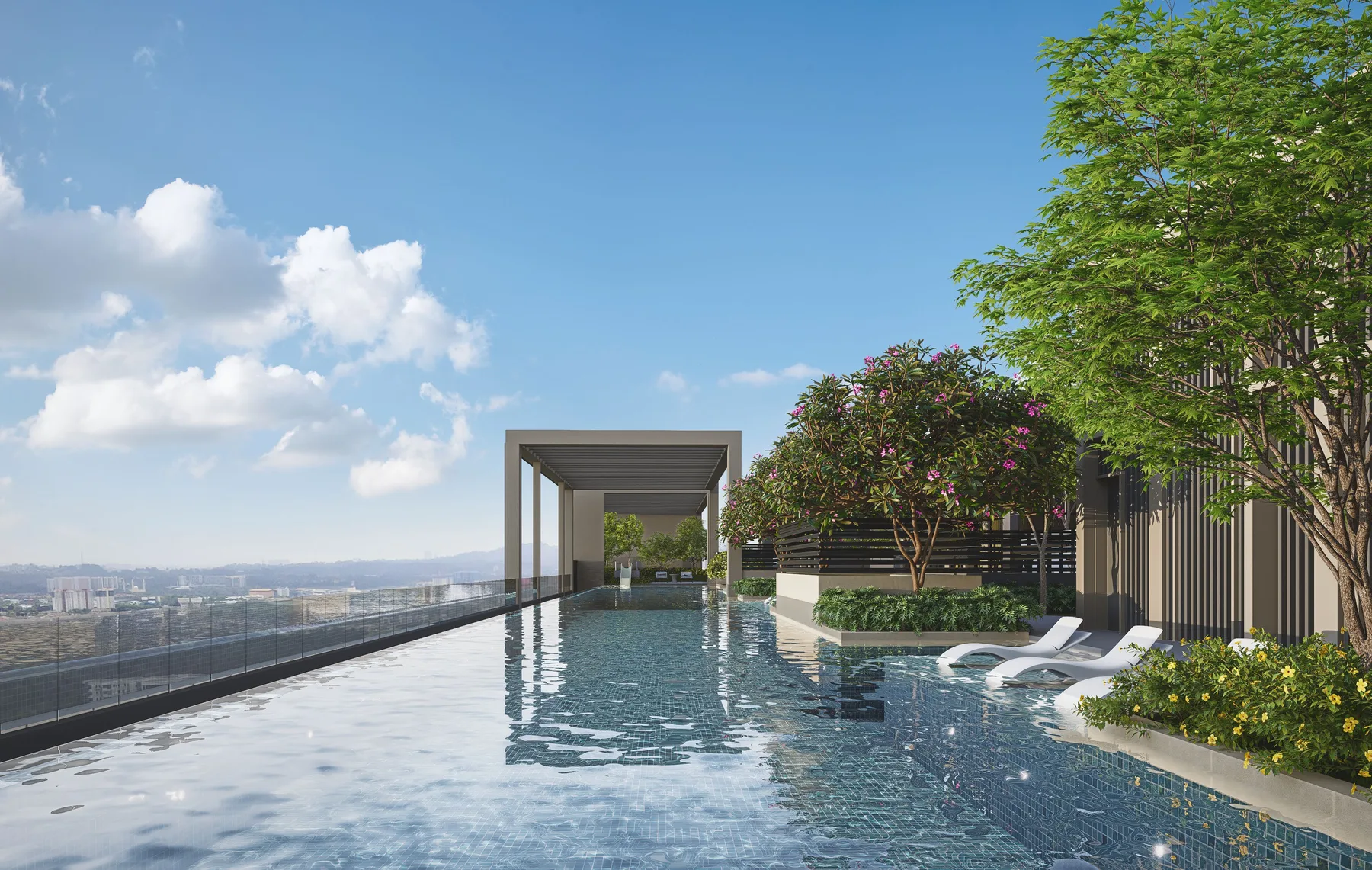 Amara Residences sky infinity pool, artist's impression
