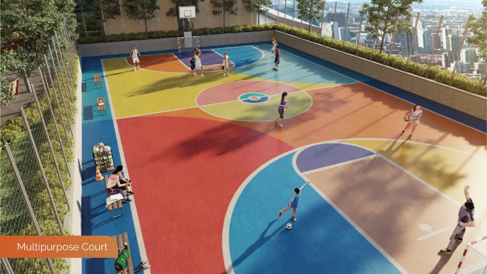 Astrum Shah Alam rooftop multipurpose court, artist's impression