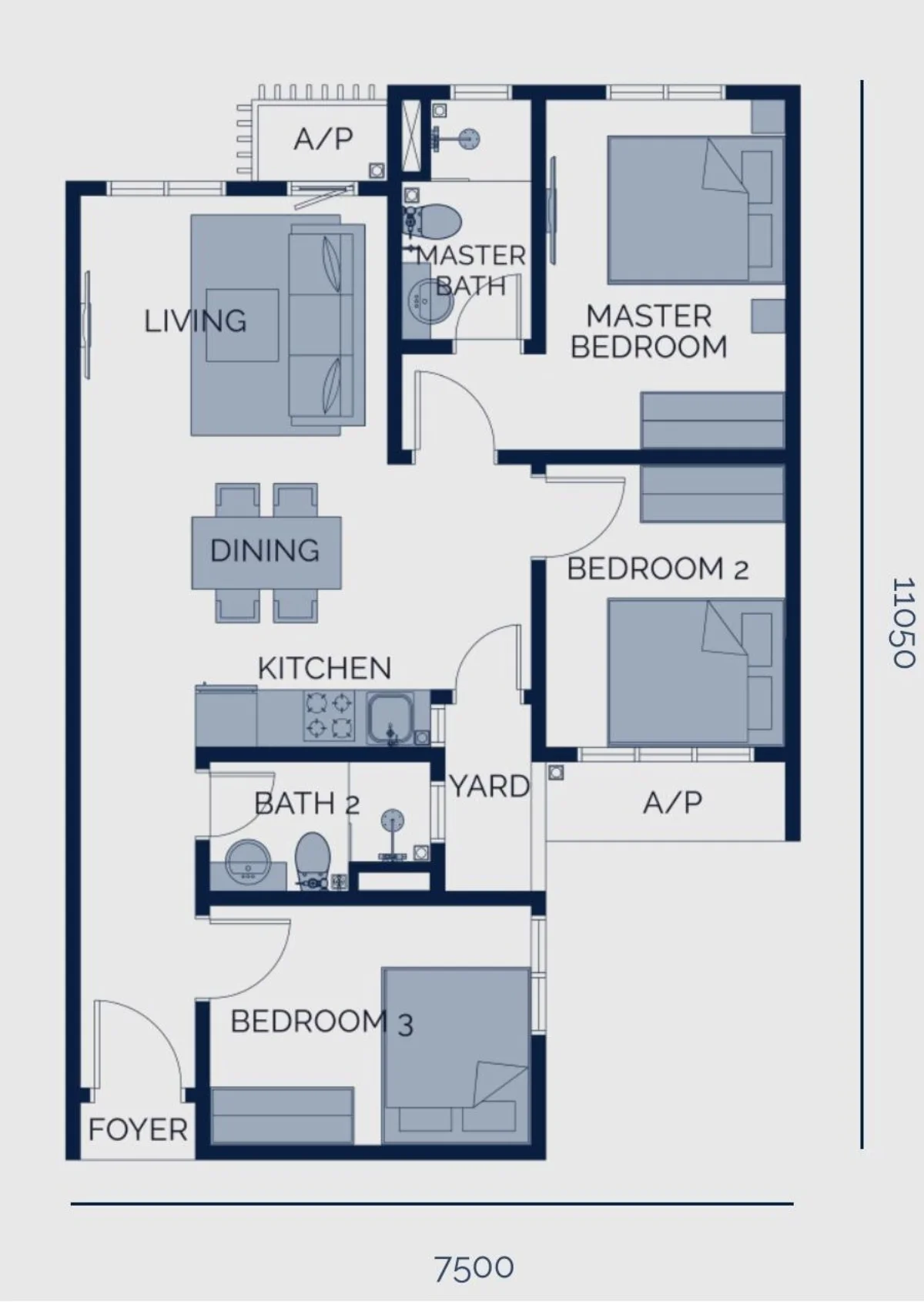 Astrum Shah Alam Type B floor plan