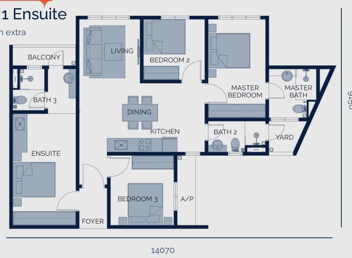 Astrum Shah Alam Type C floor plan