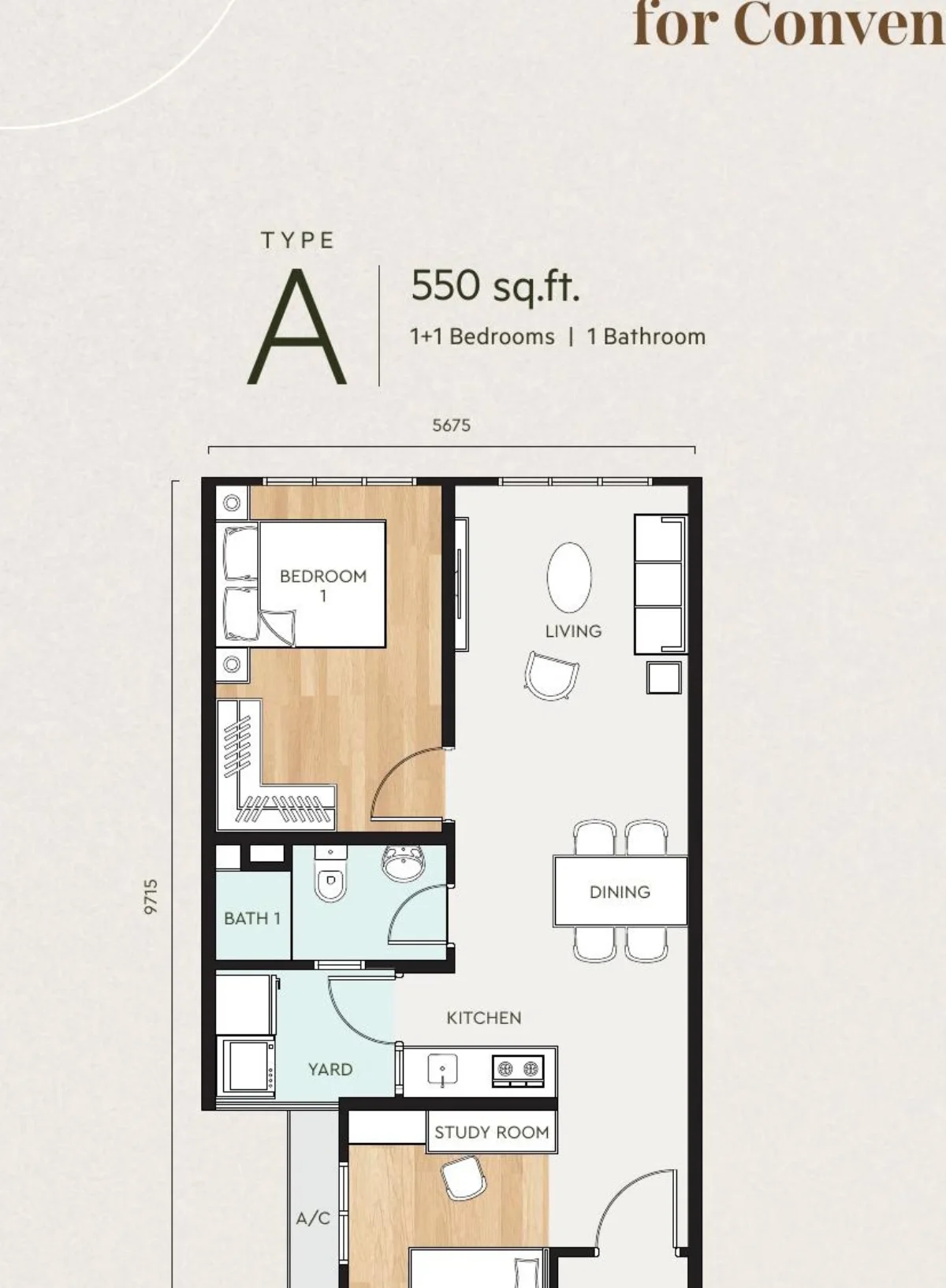 Bayu @ Mori Park Type A floor plan