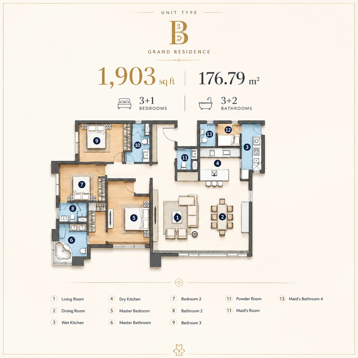 Cappella Embassy Type B floor plan