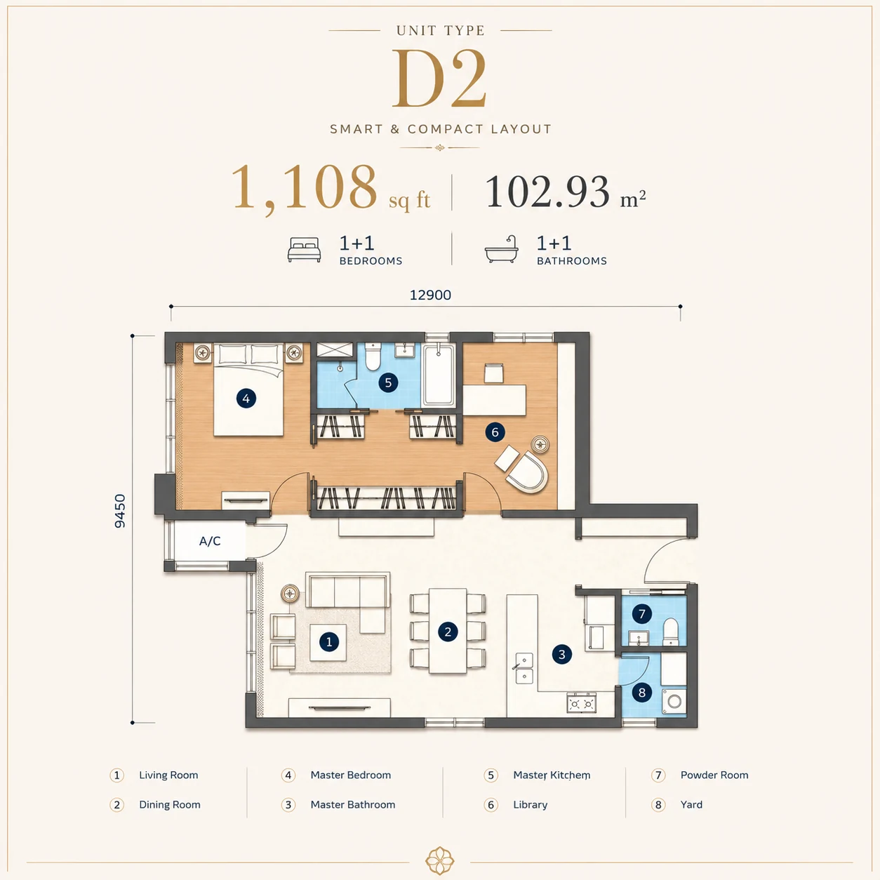 Cappella Embassy Type D2 floor plan