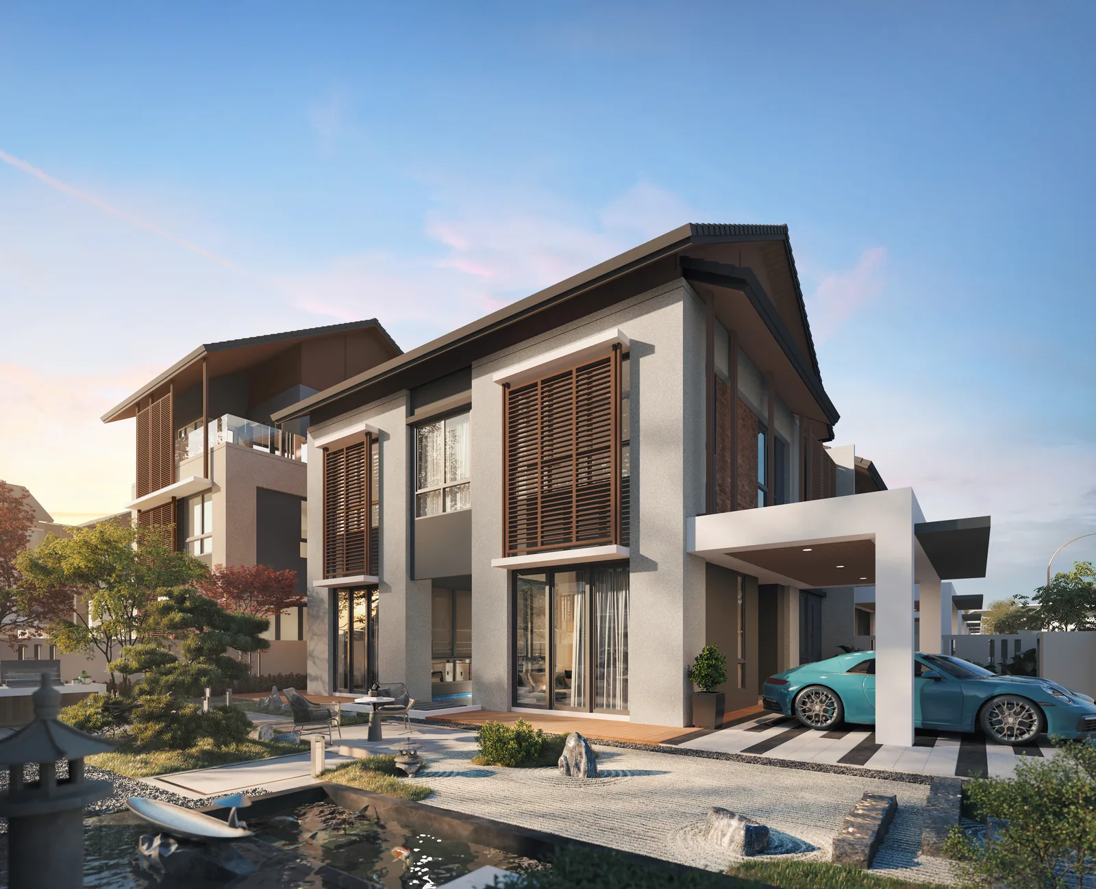 Casa D'Arcadia two-storey semi-detached home, artist's impression