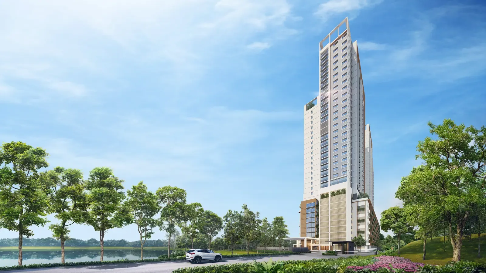 Danau Puchong tower exterior, artist's impression