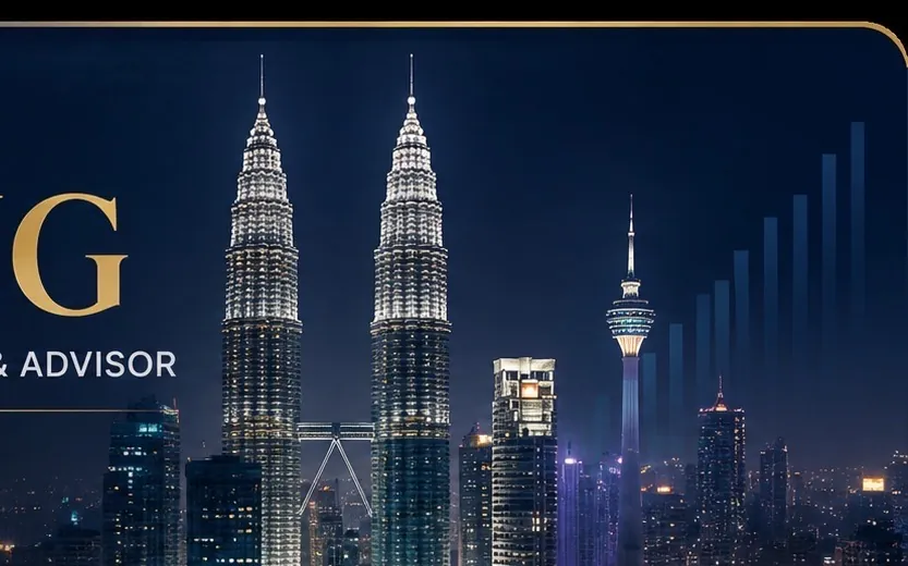 Kuala Lumpur skyline at night, Petronas Twin Towers