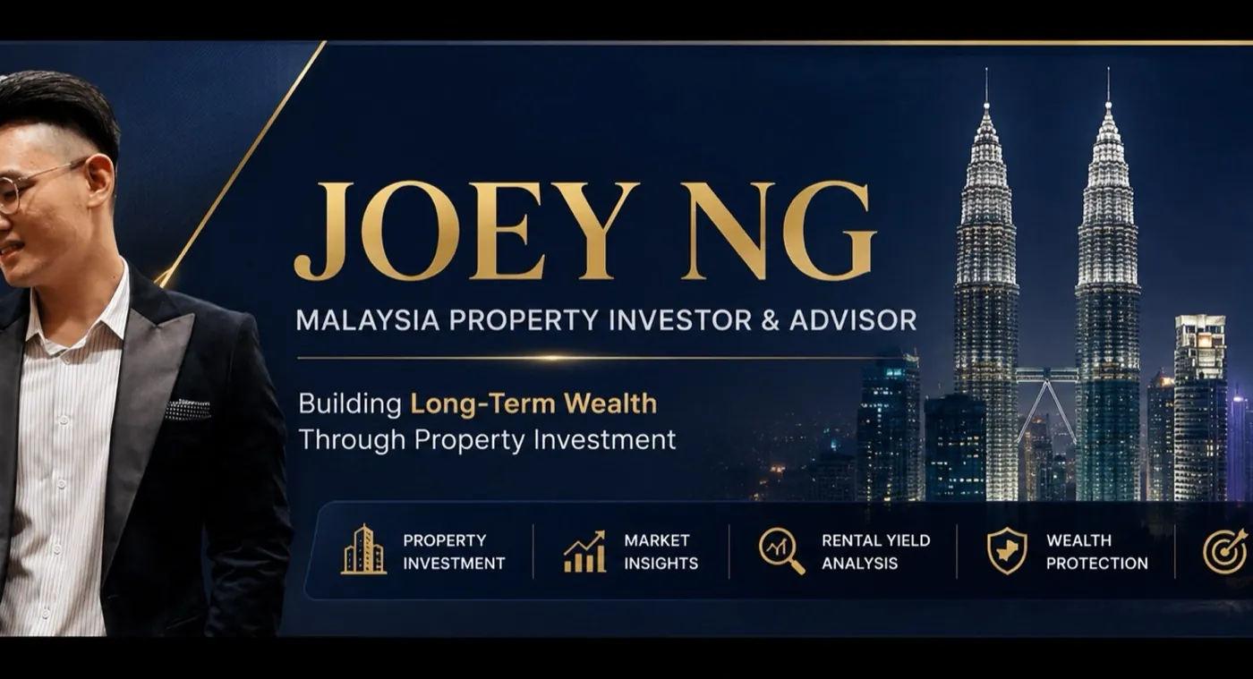 Joey Ng — Malaysia Property Investor & Advisor, YouTube channel banner