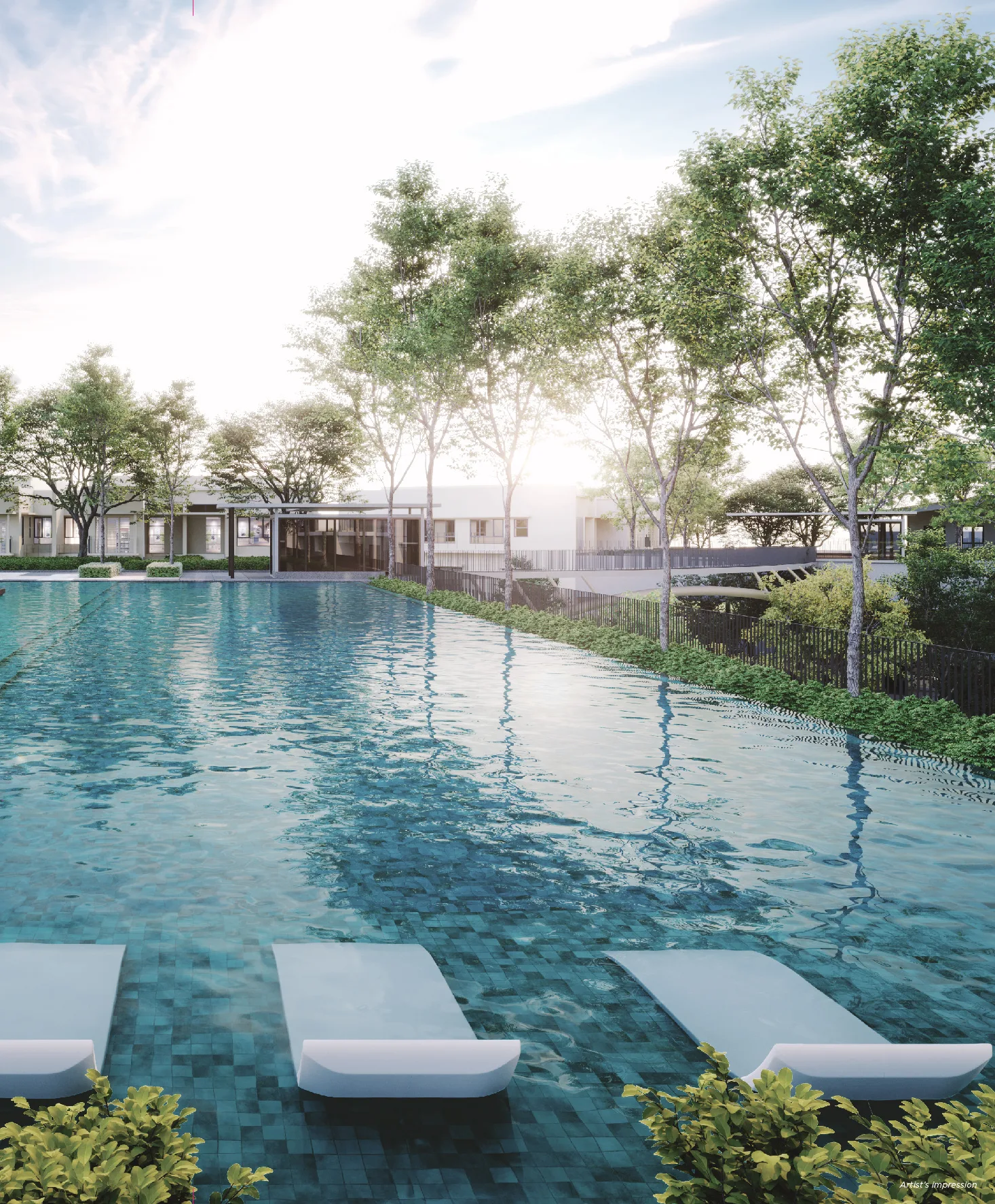 Linari podium swimming pool, artist's impression
