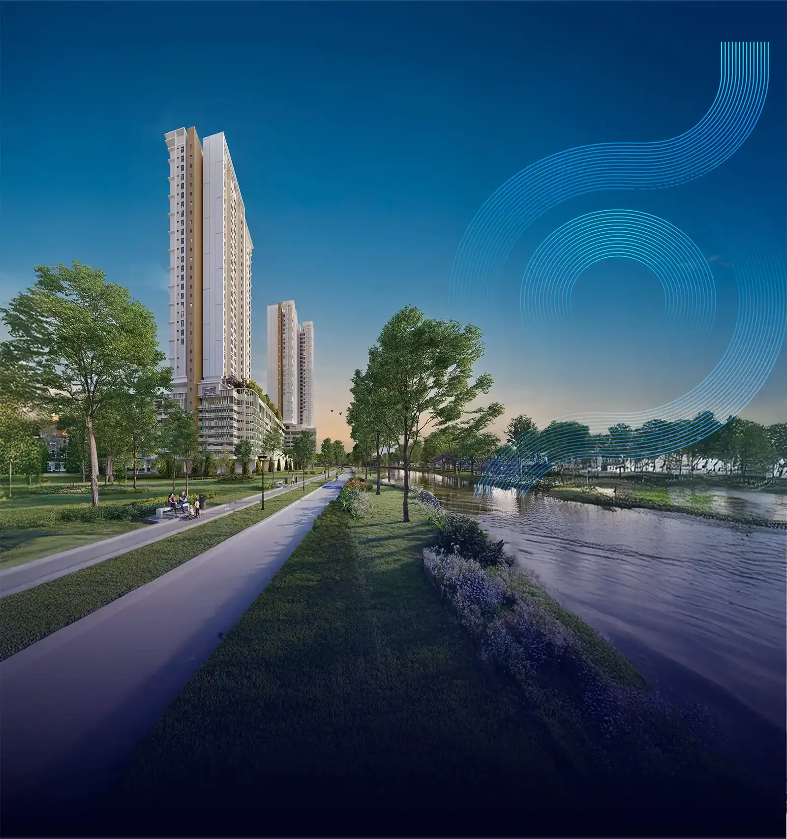 Loop Residences tower exterior, artist's impression