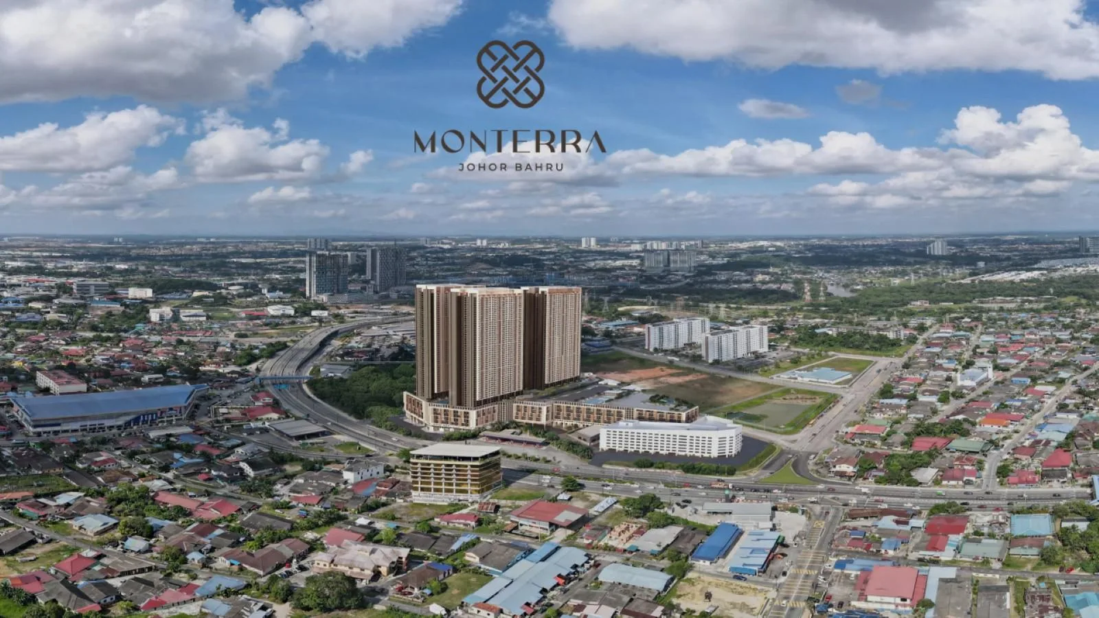 Monterra @ Solaris Tebrau aerial view over Johor Bahru, artist's impression