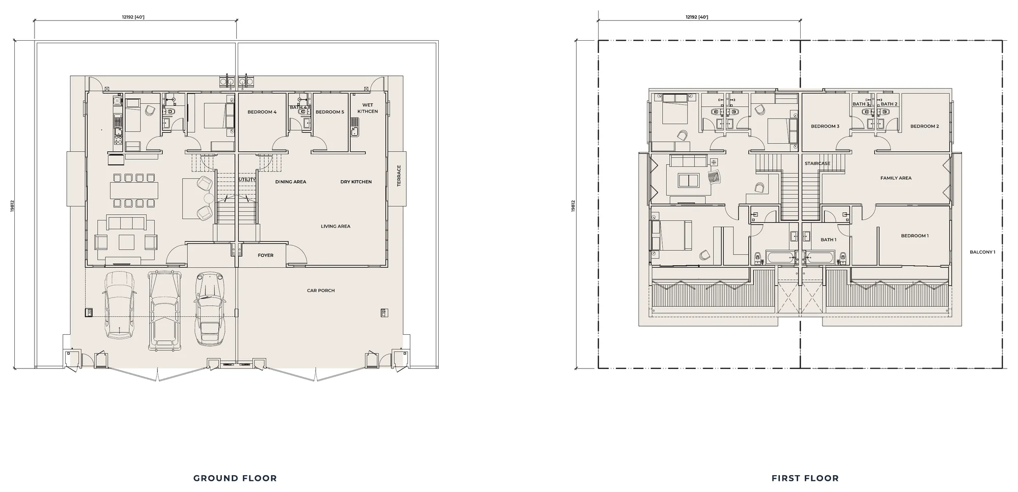 Myra Saujana Type F floor plan — 2,497 sq ft