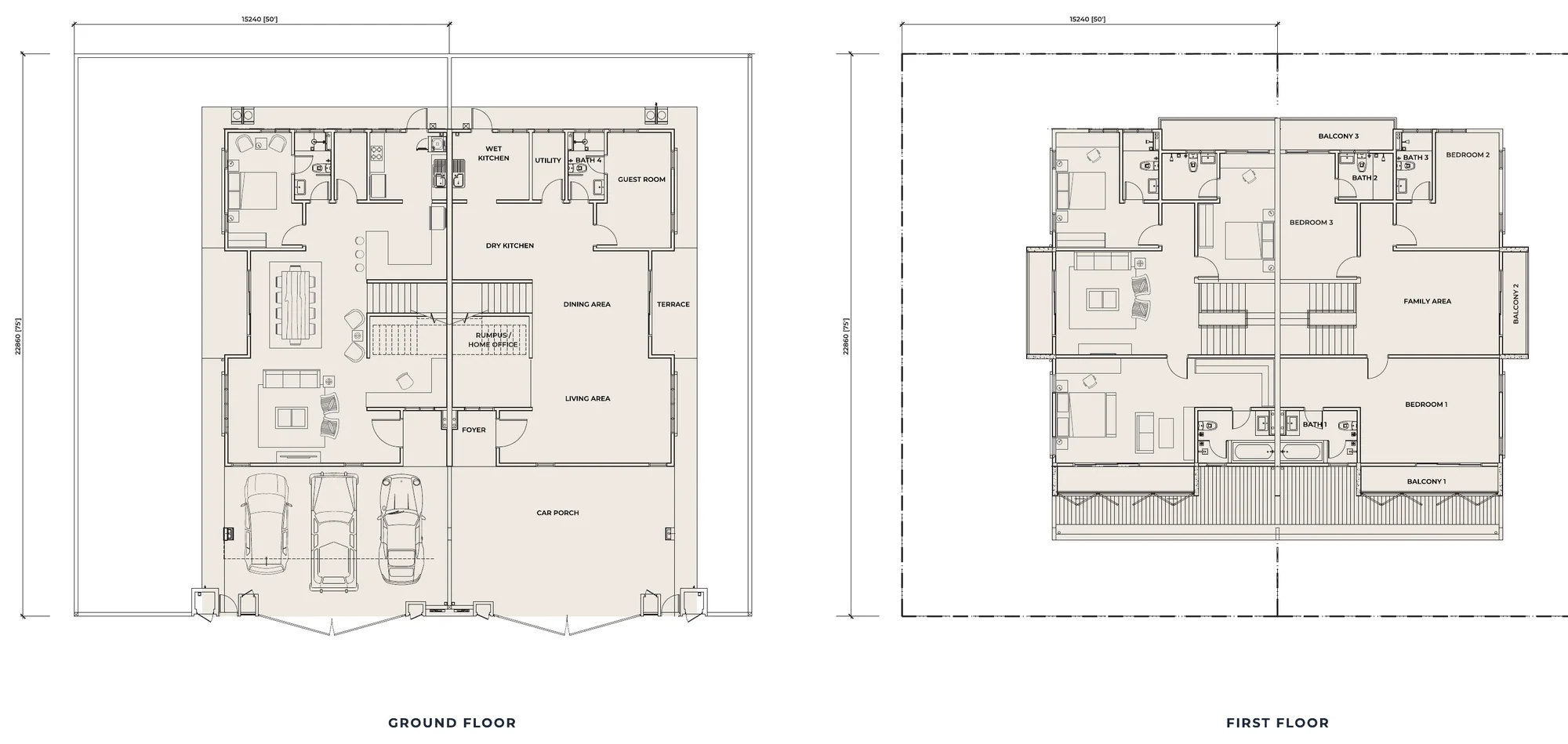 Myra Saujana Type G floor plan — 3,261 sq ft