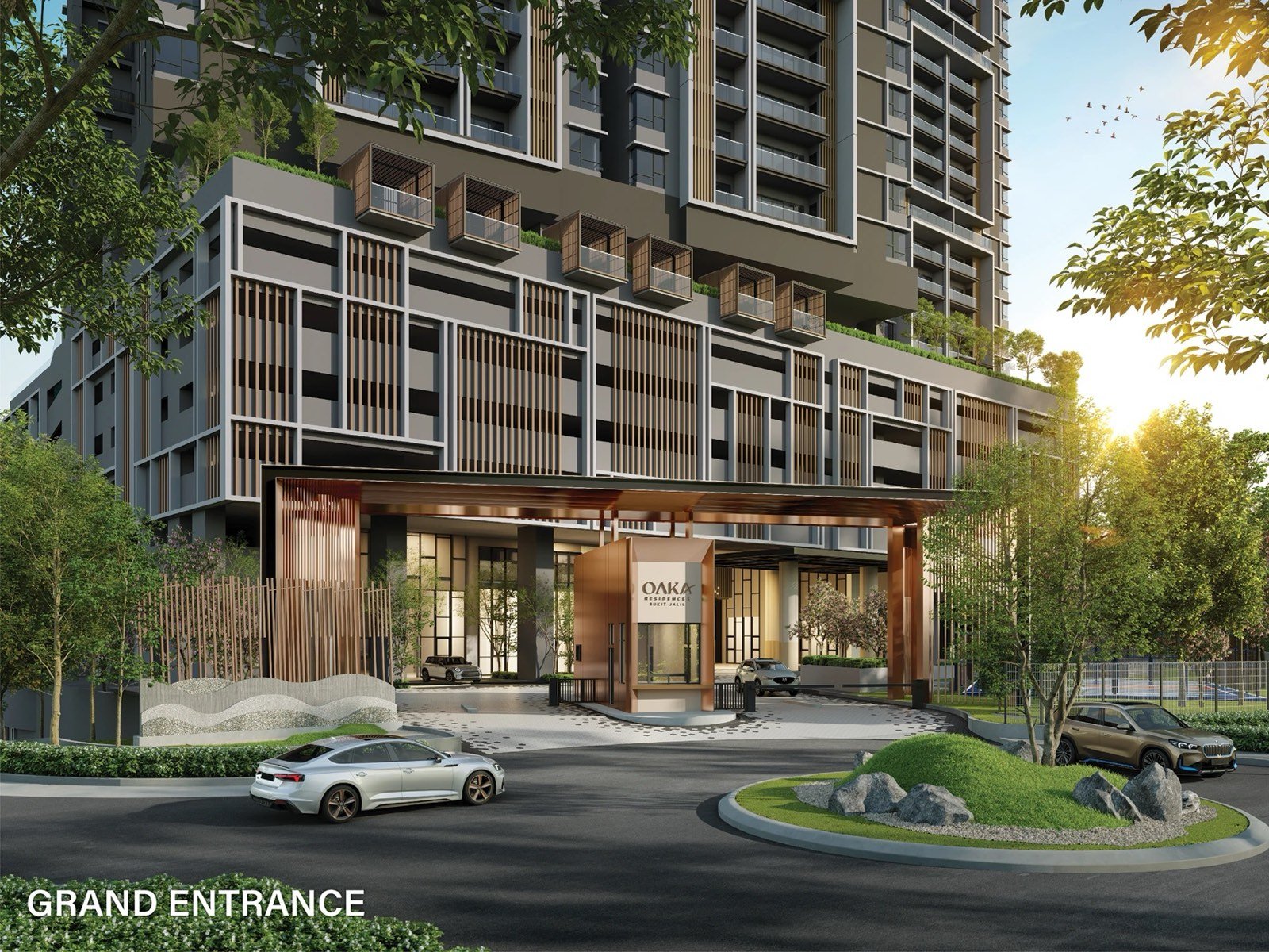 Oaka Residences Bukit Jalil by Berjaya — grand entrance, artist's impression