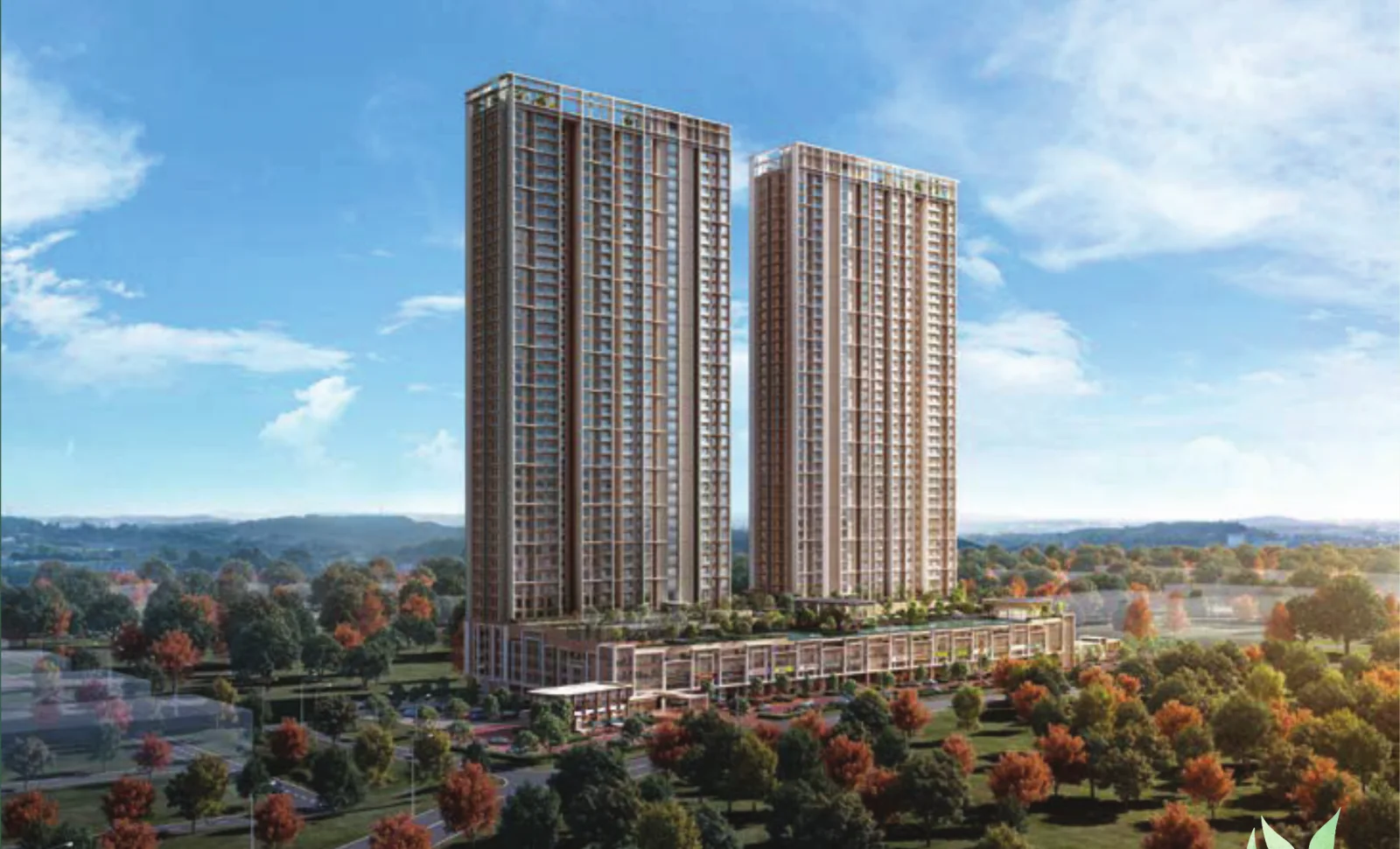 Senna Heights @ Damansara Damai twin towers, artist's impression