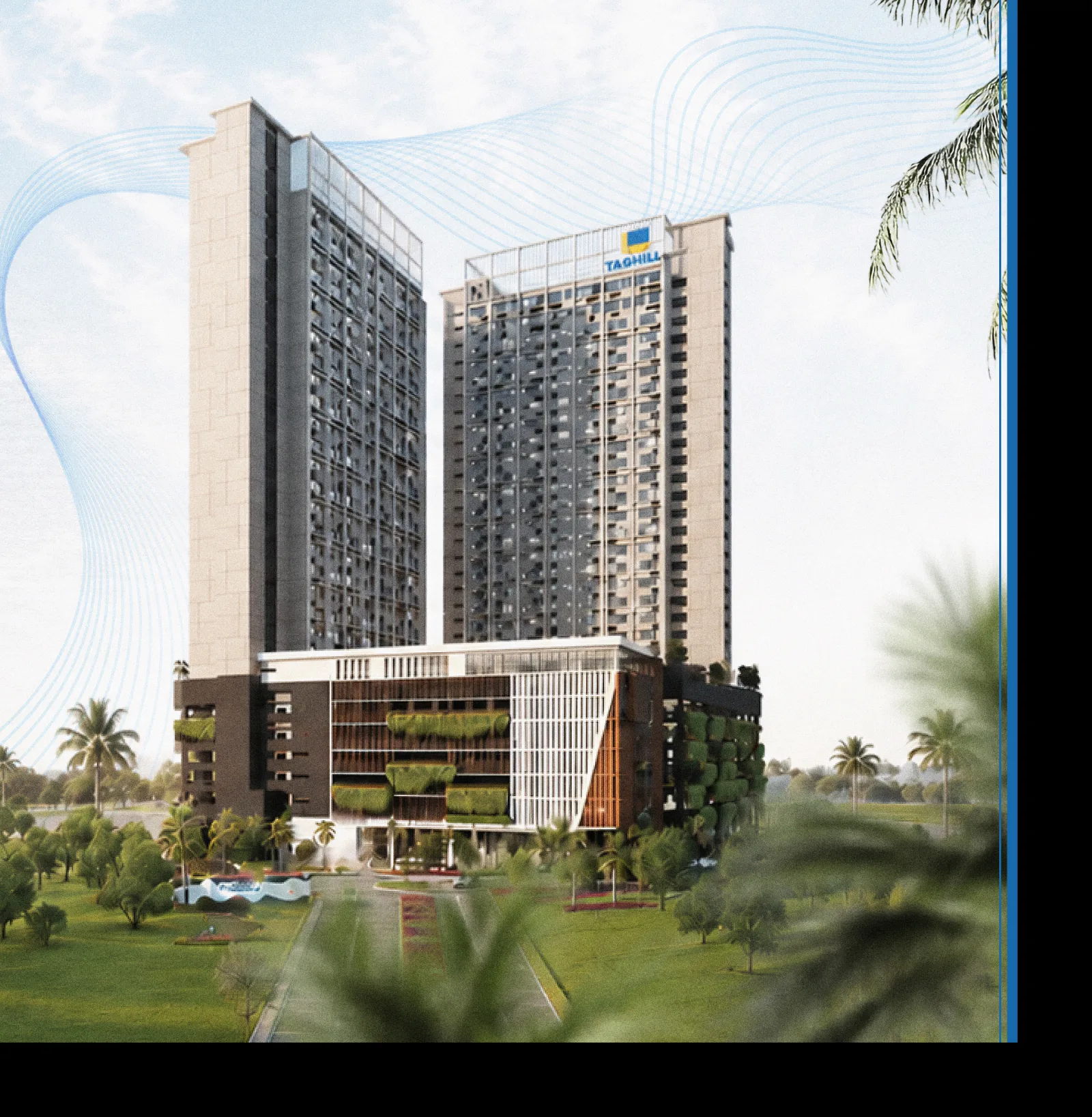 Tagbay Suites Melaka twin towers exterior, artist's impression